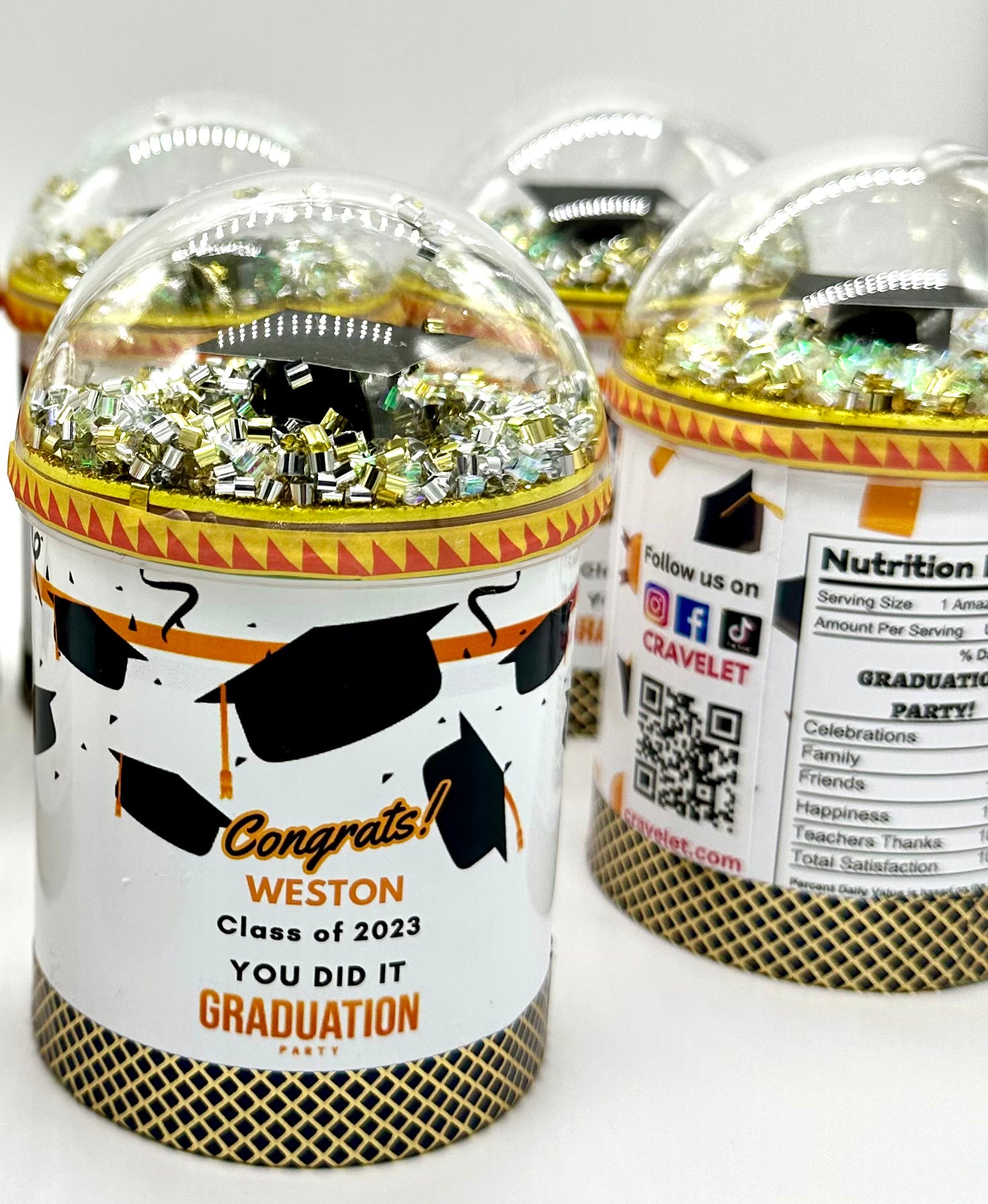 Graduation Themed Pringle Shaker Customizable