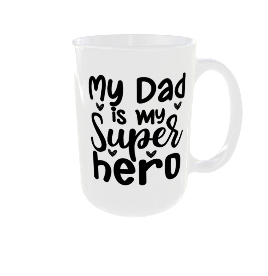 Father Day | Dad Supper Hero | Super Dad with Kids |  Dad with son, daughter or kids