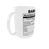 Father Day | Baba Mug with Nutrition Facts